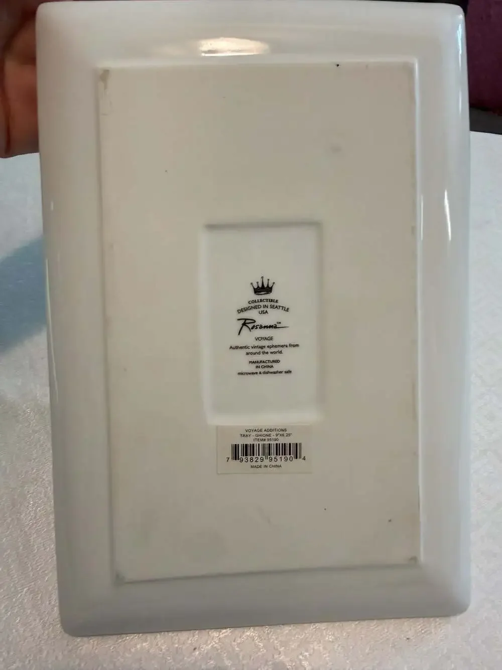 Rosanna Voyage Collection Ghione Vermouth Bianco Decorative Ceramic Tray